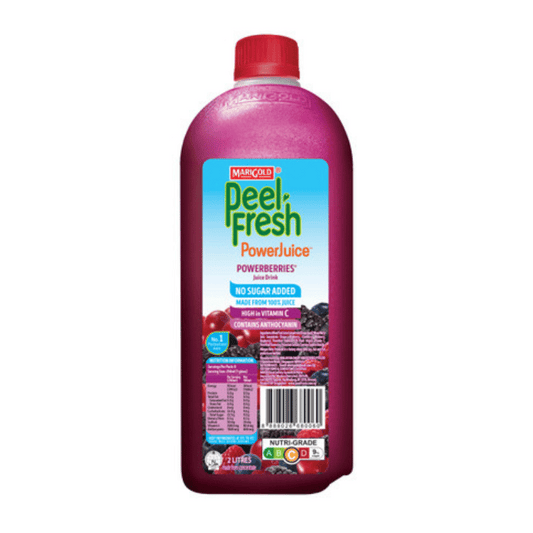 [Halal] Marigold Peel Fresh Powerberries Juice No Sugar Added 1.89 Litres