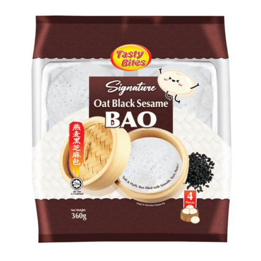 [Halal] Black Sesame Pau 4pc