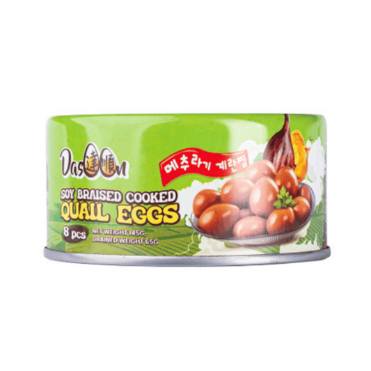 [Halal] Dasoon Soy Braised Cooked Quail Eggs Can 8pc