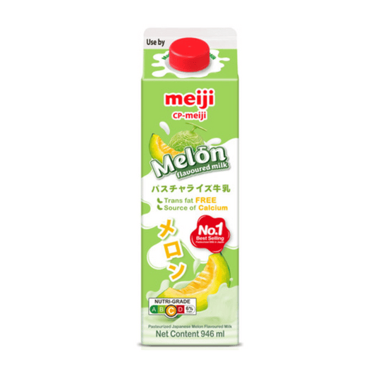 [Halal] Meiji Pasteurized Japanese Melon Flavoured Milk 946ml