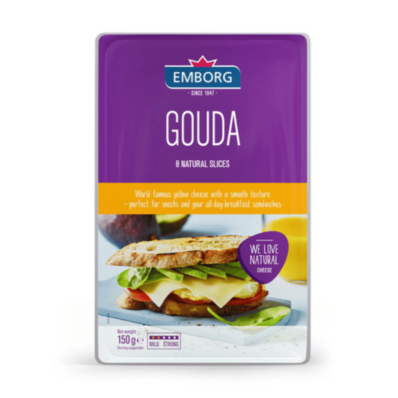 [Halal] Emborg Gouda Slice Cheese 150g