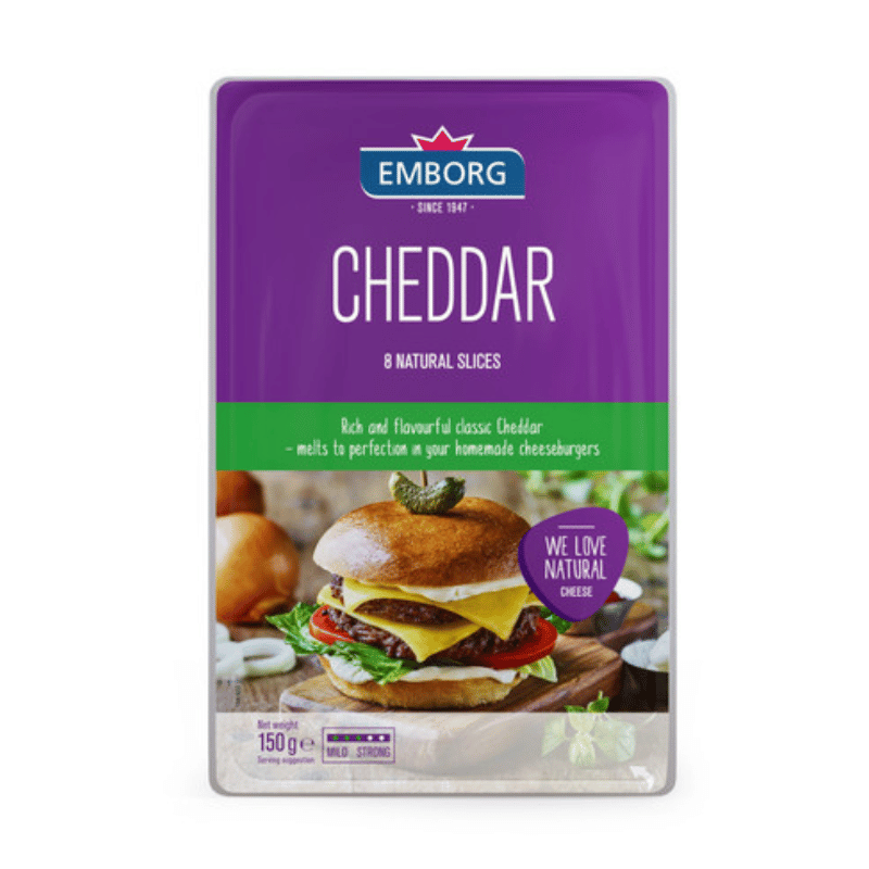[Halal] Emborg Cheddar Slice Cheese 150g