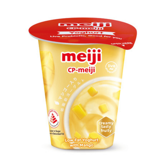 [Halal] Meiji Low Fat Yogurt Mango 135g x 4 Cups