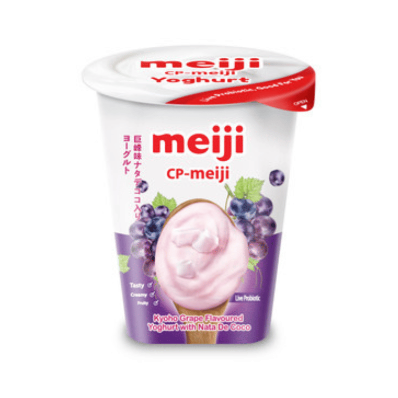 [Halal] Meiji Low Fat Yogurt Kyoho Grape 135g x 4 Cups