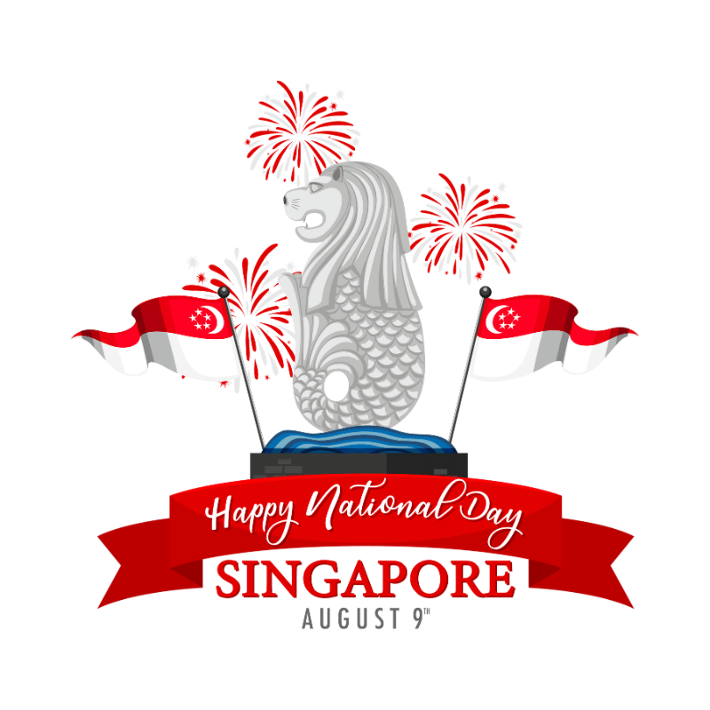 SG60 National Day Sticker Labels