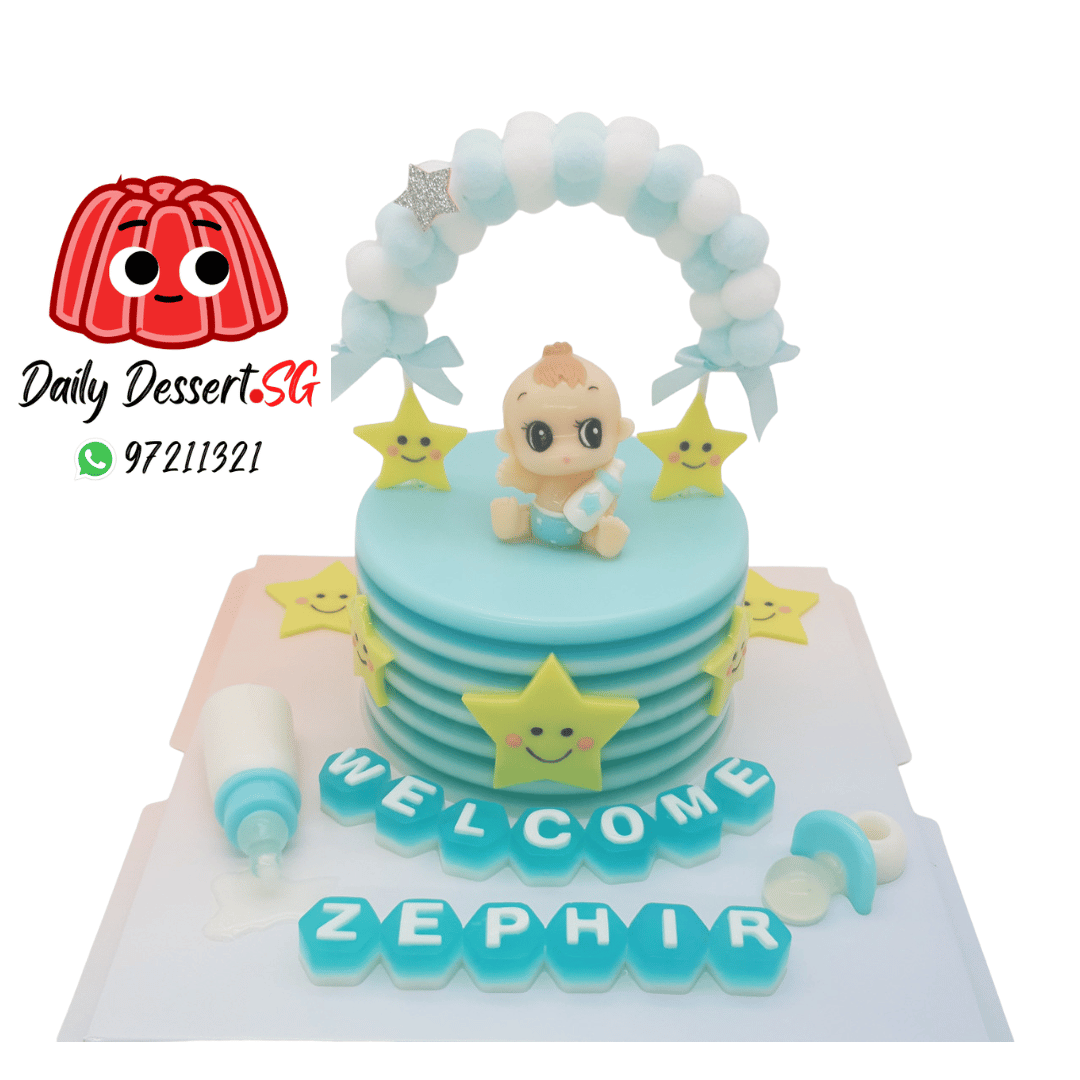 Jelly Cake - Baby Boy Cake 1