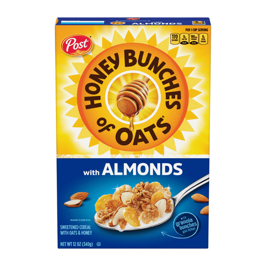 Post Honey Bunches of Oats Cereal ALMOND 340g
