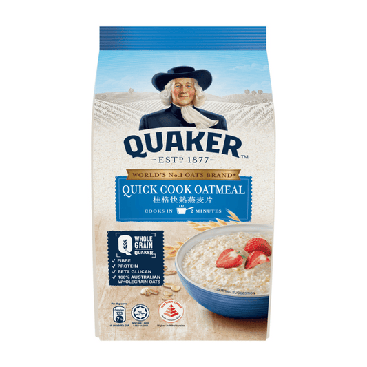 [Halal] Quaker Quickcook Oatmeal Pack 400g