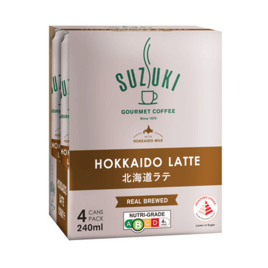 [Halal] Hokkaido Latte Coffee 240ml x 4 Cans