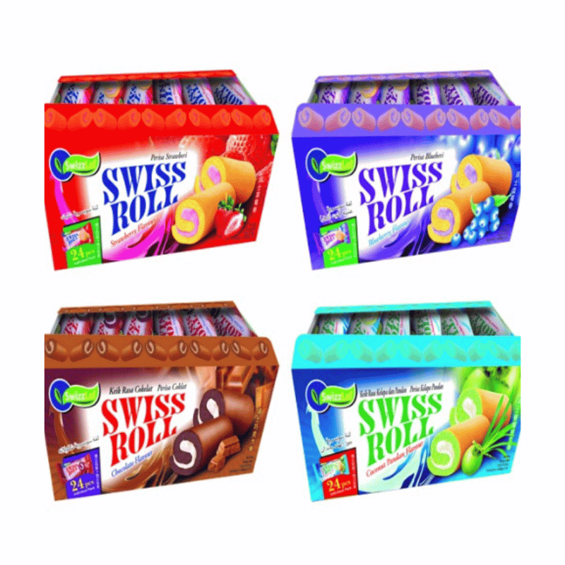 [Halal] Mini Swiss Roll 18g x 24pc x 2box