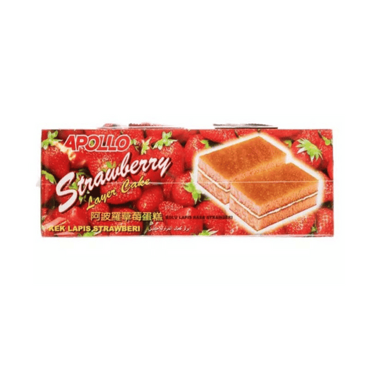 [Halal] Apollo Layer Cake Strawberry 18g x 24pkt