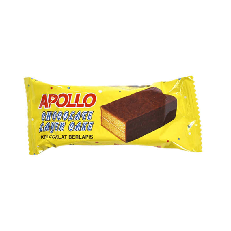 [Halal] Apollo Layer Cake Chocolate 18g x 24pkt