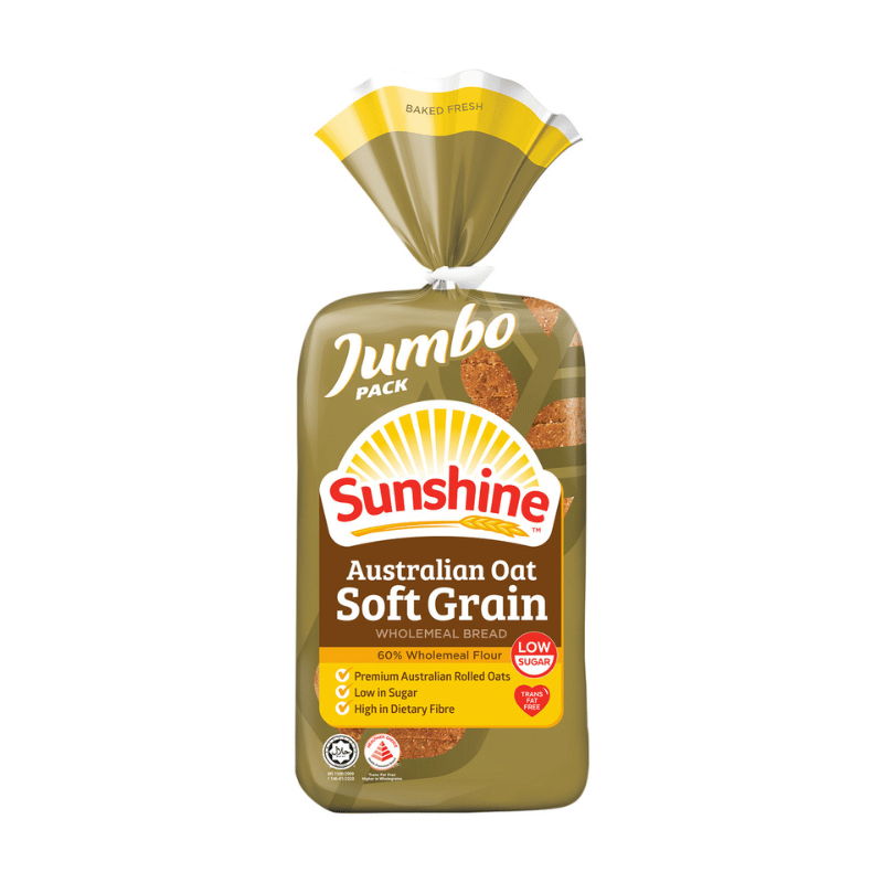 [Halal] Sunshine Australian Oat Soft Grain Wholemeal Bread 550g