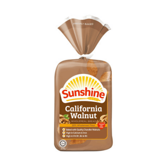 [Halal] Sunshine California Walnut Wholemeal Bread 320g