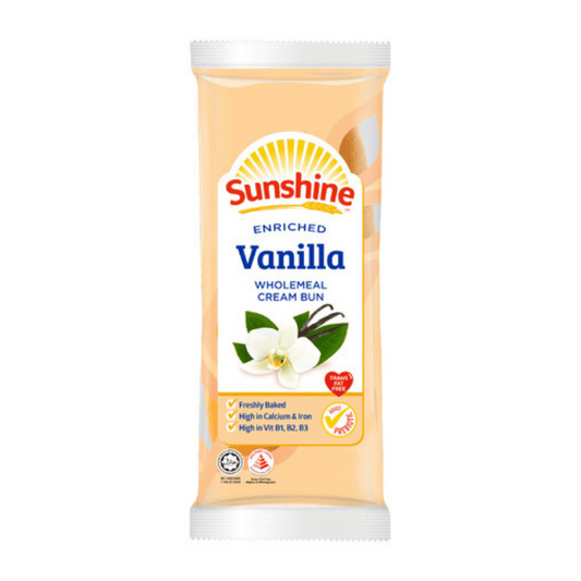 [Halal] Sunshine Vanilla Wholemeal Cream Bun 65g