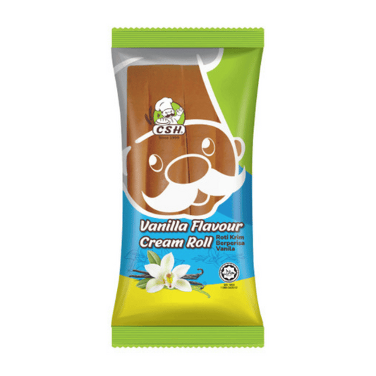 [Halal] Vanilla Cream Roll 55g
