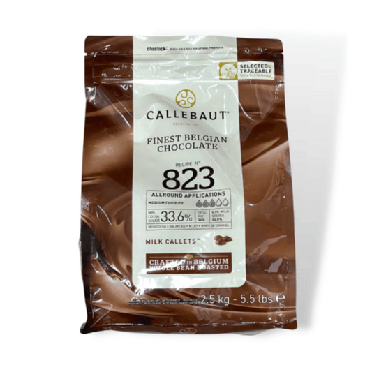 [Halal] Callebaut 823 Milk Chocolate 33.6% Callets 2.5kg