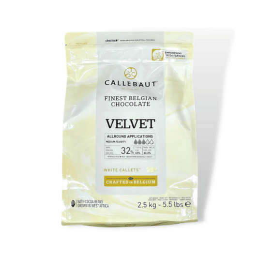 [Halal] Callebaut Velvet White Chocolate Callets 2.5kg