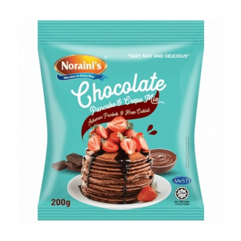 [Halal] Noraini's Chocolate Pancake & Crepe Mix 200g
