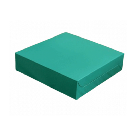 Cake Box Green 10x10x2inch 10pcs
