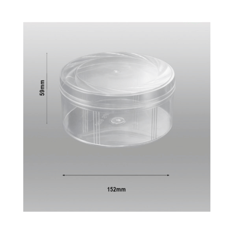 Plastic Round Container Dia 15.2cm 24pcs