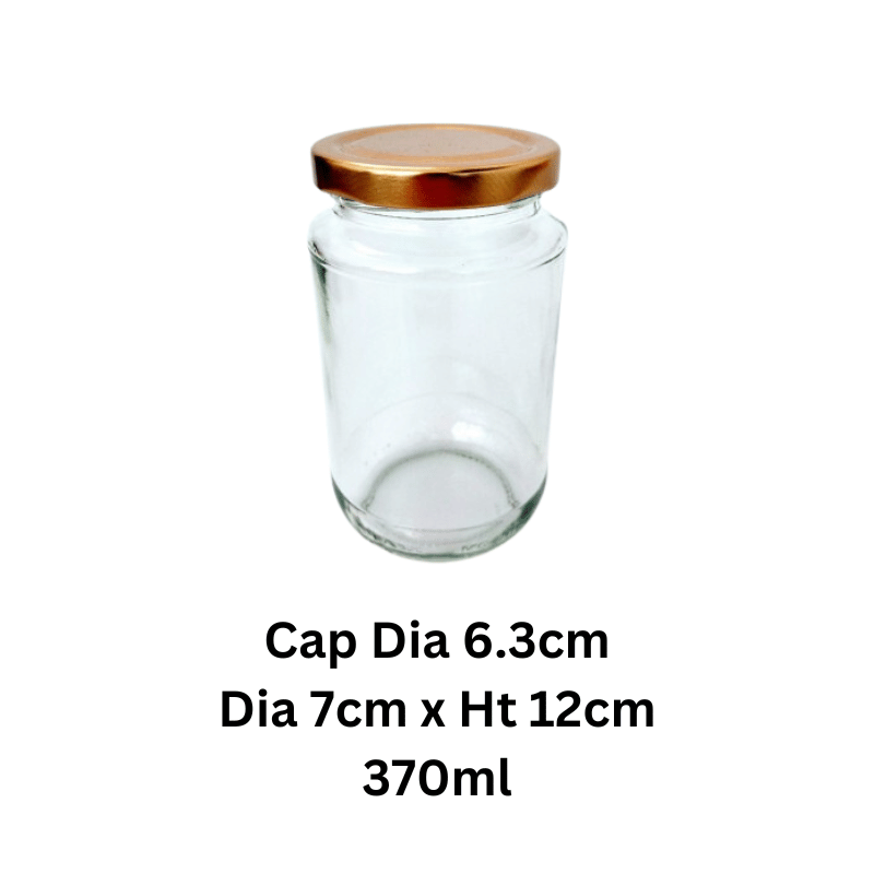 Glass Jar Ht 12cm 20pcs