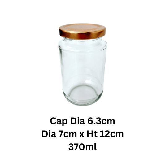 Glass Jar Ht 12cm 20pcs