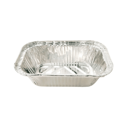 Aluminium Rectangle Tray 10pcs - Top 189x97mm x Base 163x74mm x Ht 44mm