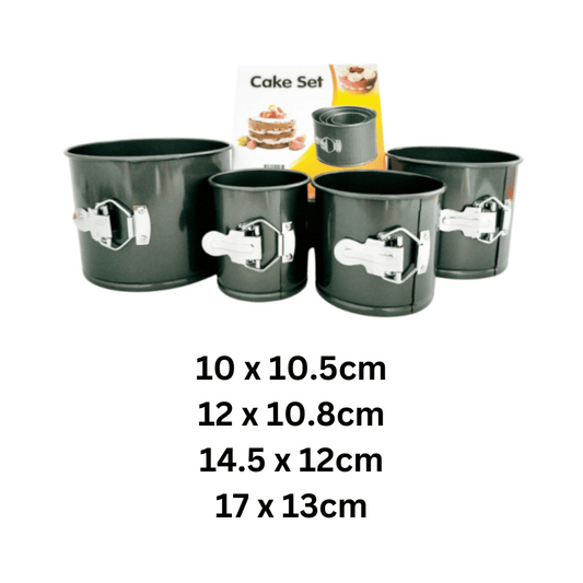 Tall Round Baking Pan Springform Set 4pc