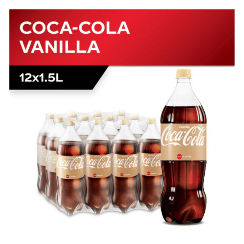 [Halal] Coca-cola Vanilla 1.5L x 12 Bottles