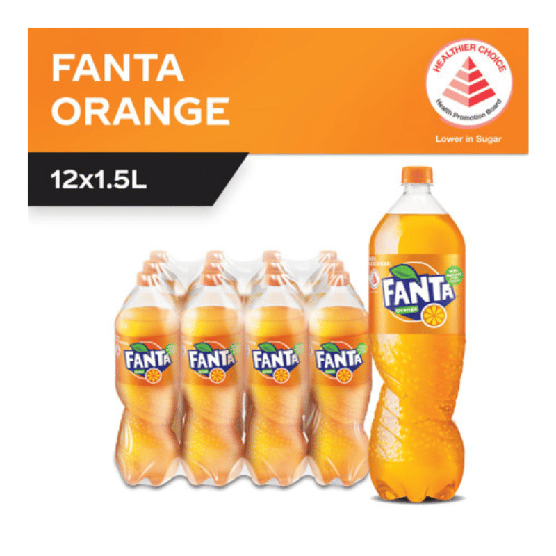 [Halal] Fanta Orange 1.5L x 12 Bottles