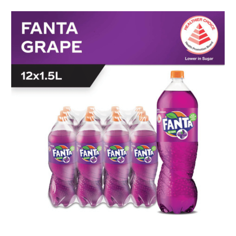 [Halal] Fanta Grape 1.5L x 12 Bottles