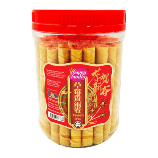 [Halal] Strawberry Wafer Rolls 320g Bottle