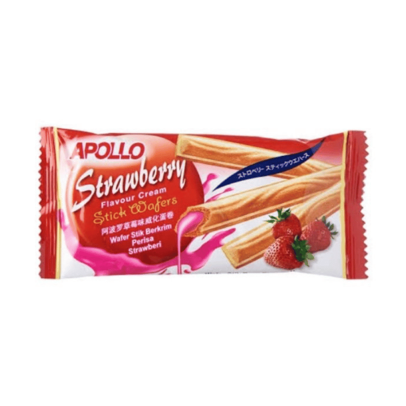 [Halal] Apollo Wafer Stick Strawberry 11g x 30pkt