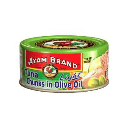 [Halal] Ayam Brand Tuna Chunks Light in Olive Oil 150g