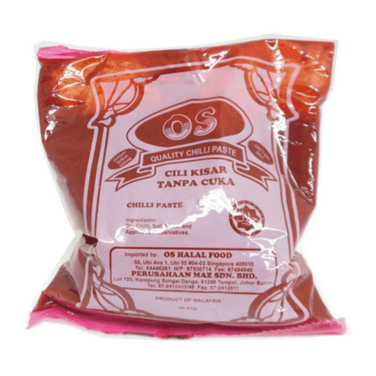 [Halal] OS Chilli Paste / Chili Kisar Tanpa Cuka 500g x 2pkt