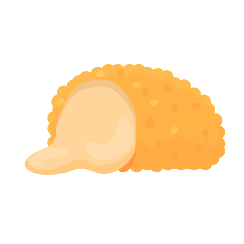 Potato Cream Croquette 10pc Cooked