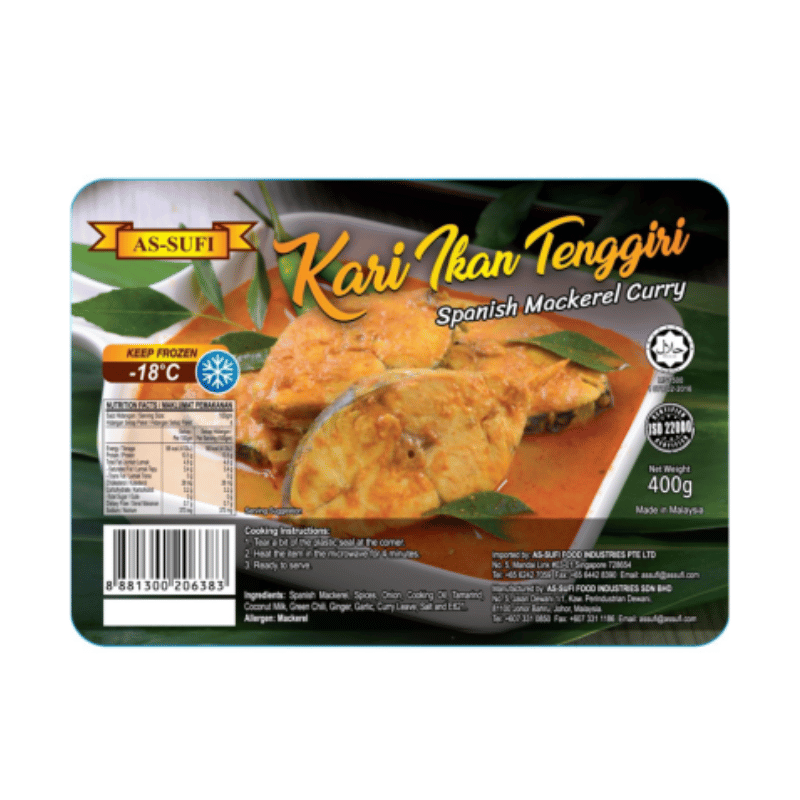 [Halal] As Sufi Ready-To-Eat Kari Ikan Tenggiri Spanish Mackeral Curry 400g