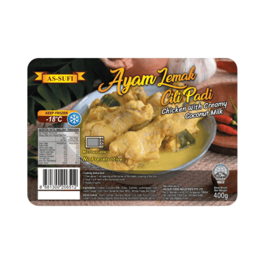 [Halal] As Sufi Ready-To-Eat Ayam Lemak Cili Padi 400g