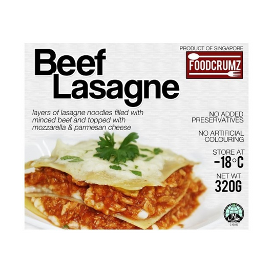 [Halal] Foodcrumz Beef Lasagna Ready To Eat 320g