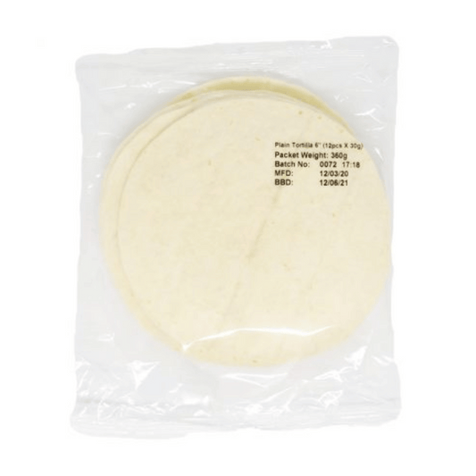 Plain Tortilla Wrap 10inch 12pcs