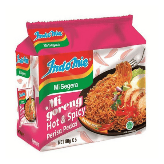[Halal] Indomie Mi Goreng Fried Noodles HOT and SPICY 80g x 5