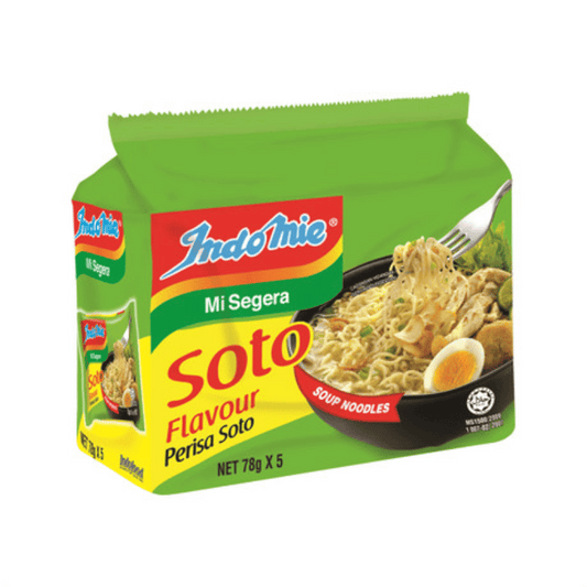 [Halal] Indomie Soto Soup Noodles 78g x 5