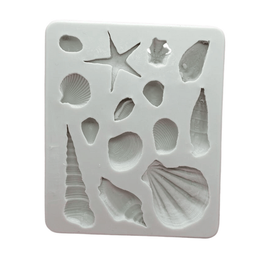 MM14762 | Shell & Seashell Silicone Mold 14 in 1