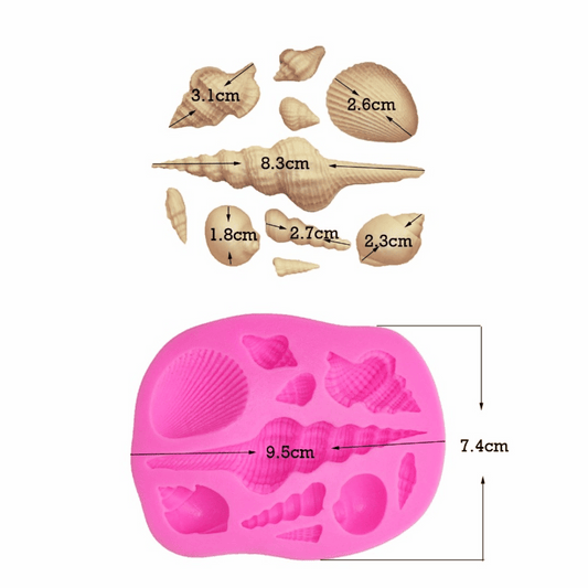 MM11360 | Shell & Seashell Silicone Mold