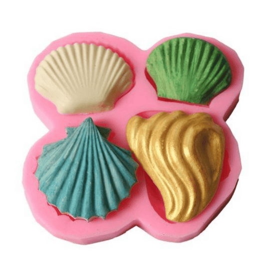 MM15065 | Shell & Seashell Silicone Mold 4 in 1