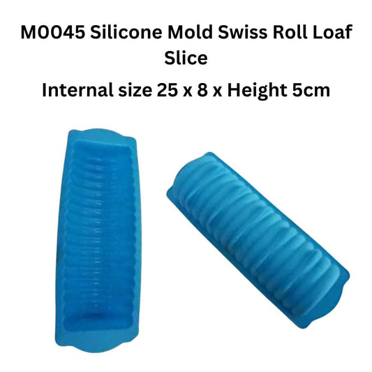 M0045 Silicone Mold Swiss Roll Loaf Slice