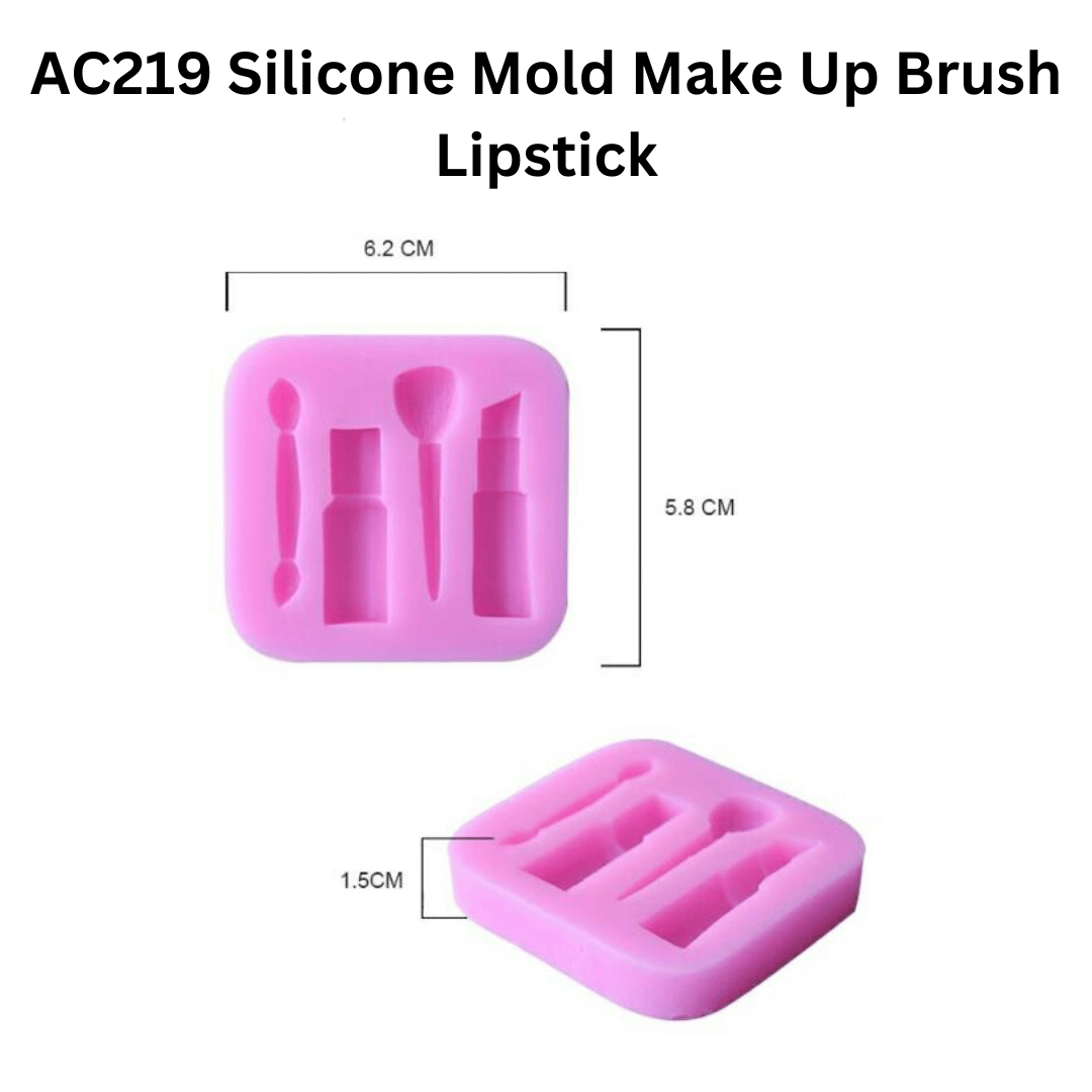 AC219 Silicone Mold Make Up Brush Lipstick