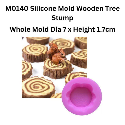 M0140 Silicone Mold Wooden Tree Stump