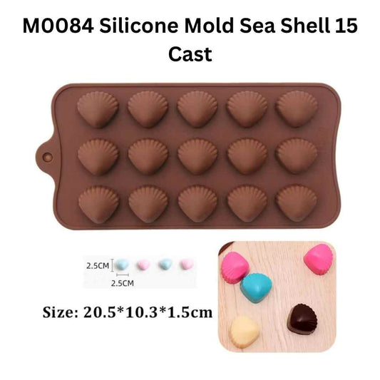 M0084 Silicone Mold Sea Shell 15 Cast